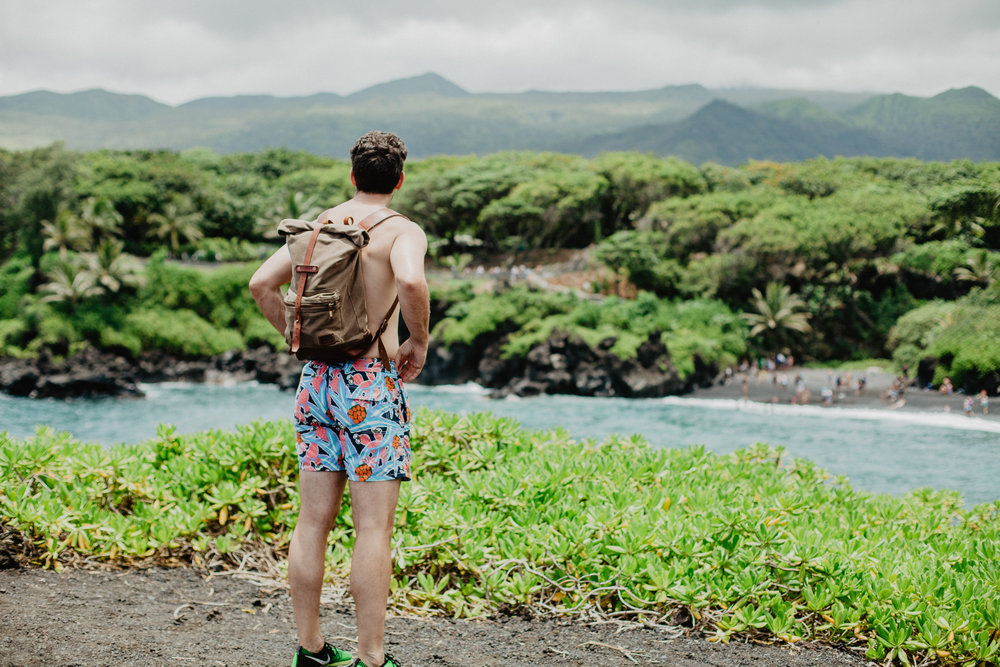 Top 5 Instagram Photo Stops Black Sand Beach from above