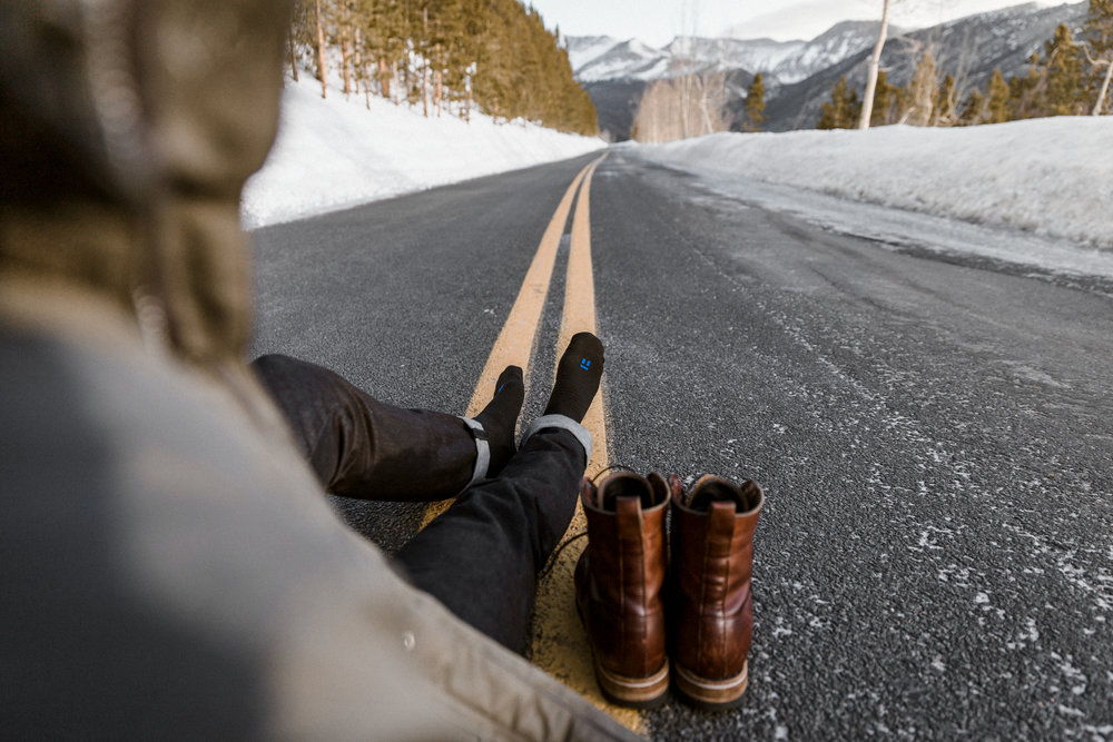 Lifestyle blogger Devin McGovern of Outlined Cloth adventures in the mountains of Colorado with Tommy John