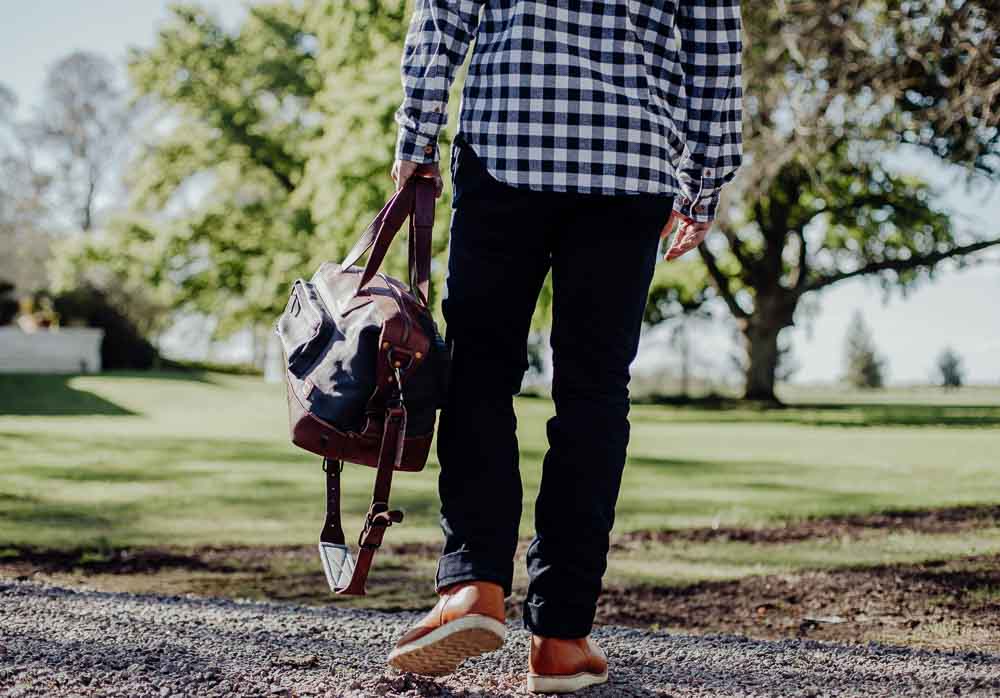 Lifestyle blogger Devin McGovern of Outlined Cloth features Buffalo Jackson flannel in Argentina