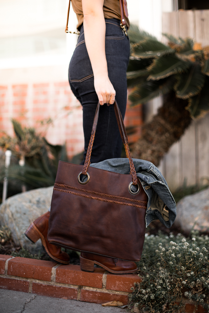 Lifestyle blogger Devin McGovern and wife Marlene Martinez of Outlined Cloth team with Buffalo Jackson for the release of their new women's bags