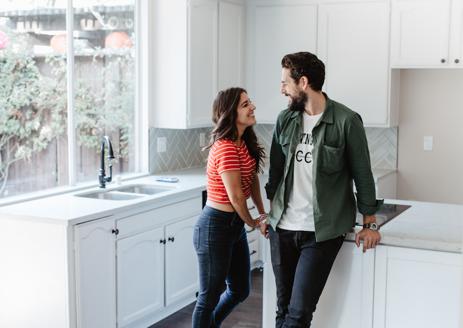 Lifestyle blogger Devin McGovern and wife Marlene Martinez set up and design their new home