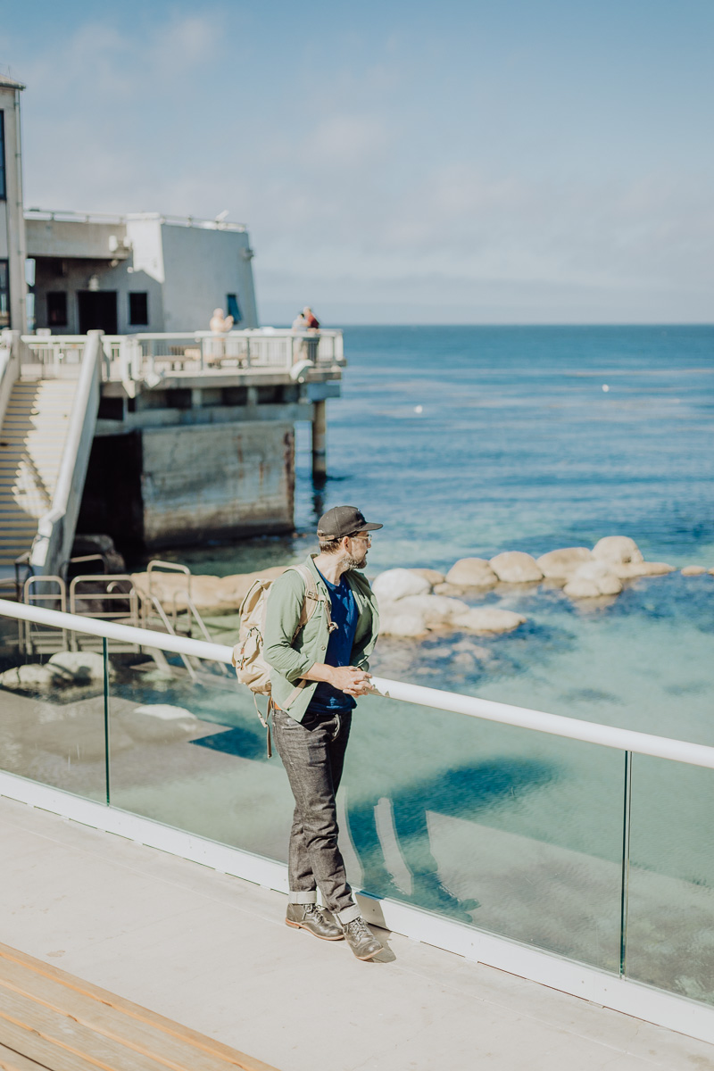 Lifestyle bloggers Devin and Marlene of Outlined Cloth explore Monterey Bay Aquarium
